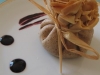 Aiguillettes de canard sauce chocolat, purée aux poires