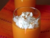 Verrines de courge butternut au gingembre et au brocciu